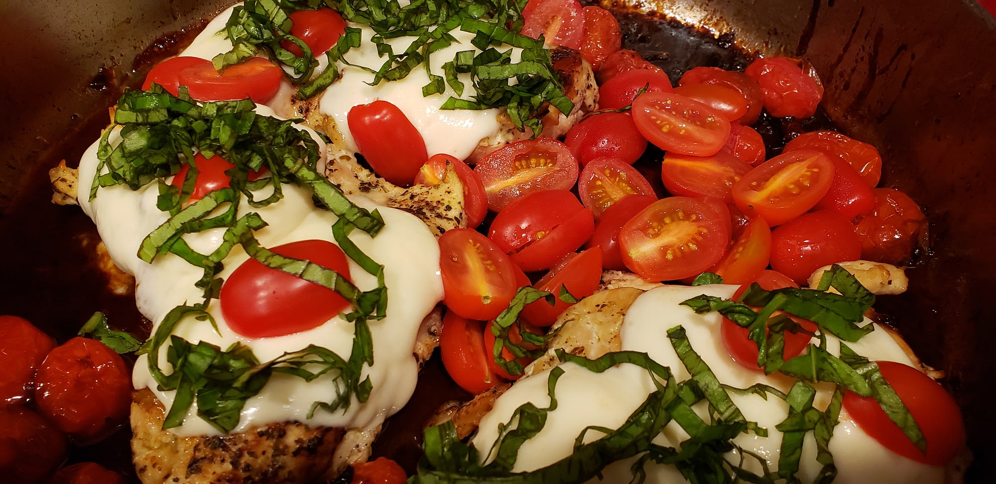 Balsamic Glazed Caprese Chicken